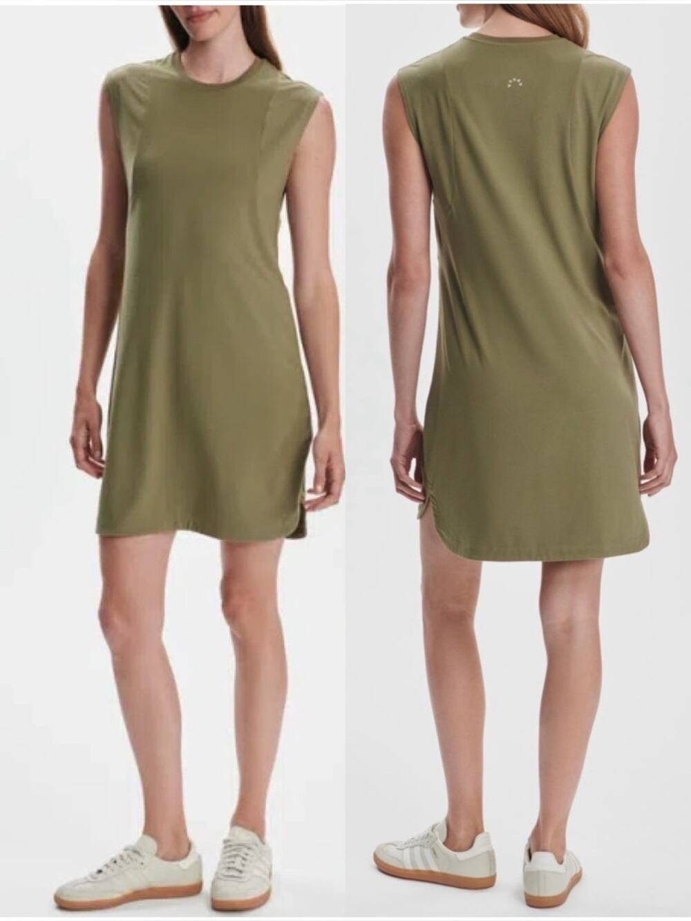 VARLEY Naples Sleeveless Dress Dusky Green